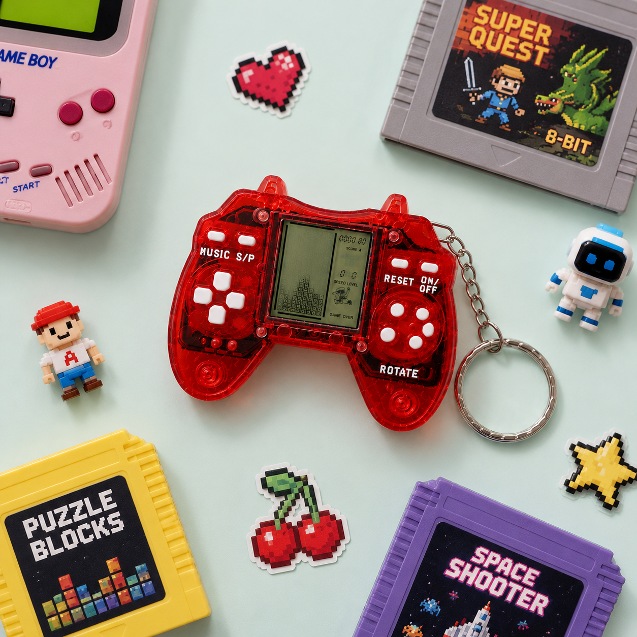 99 in 1 Retro Mini Console Keychain