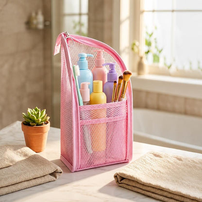 👝 Portable Stand-Up Toiletry Bag -  Ideal For Home, Dorm, Gym And Short Trips