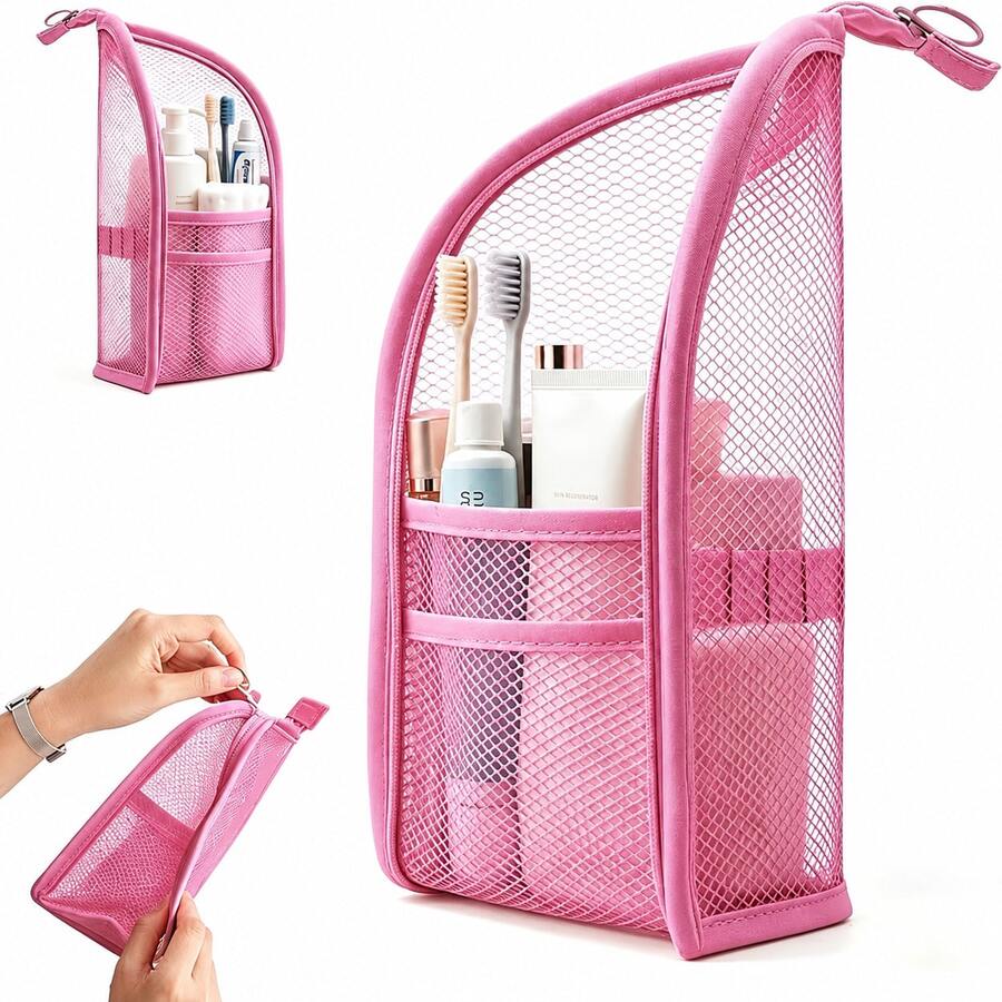 👝 Portable Stand-Up Toiletry Bag -  Ideal For Home, Dorm, Gym And Short Trips