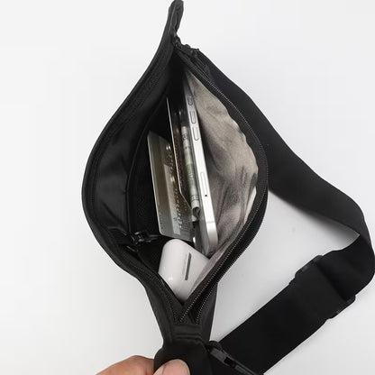 🎒 Unisex Travel Sling Bag - Invisible Waterproof Anti-Theft Waist Bag for Passport, Money & Mobile Phone