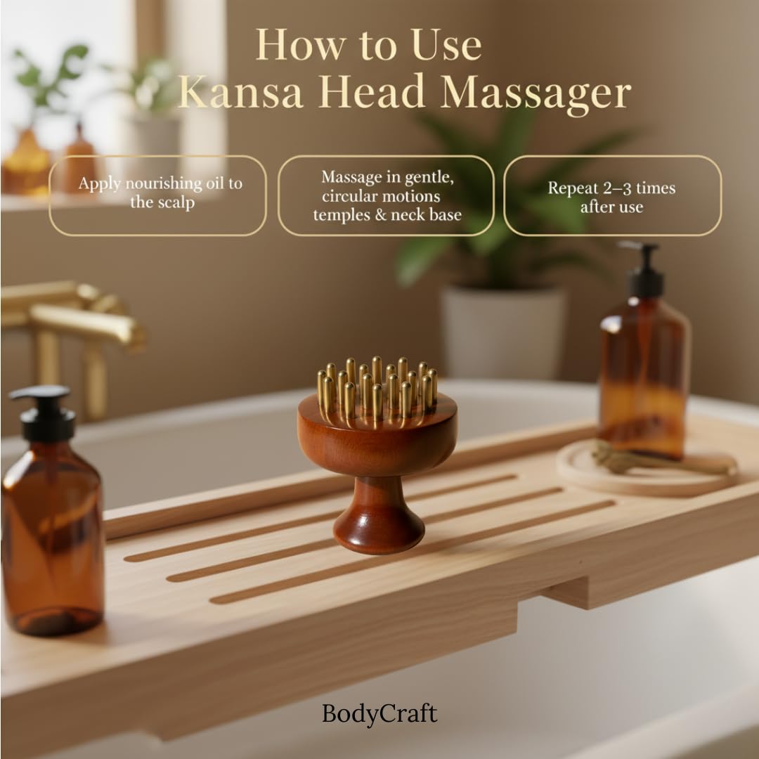 Kansa Head Massager and Scalp Activator