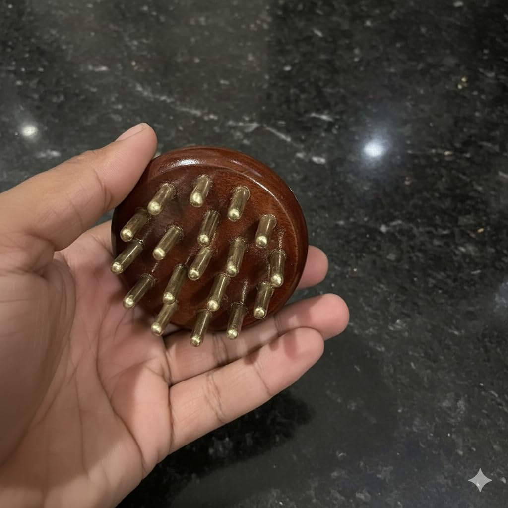 Kansa Head Massager and Scalp Activator