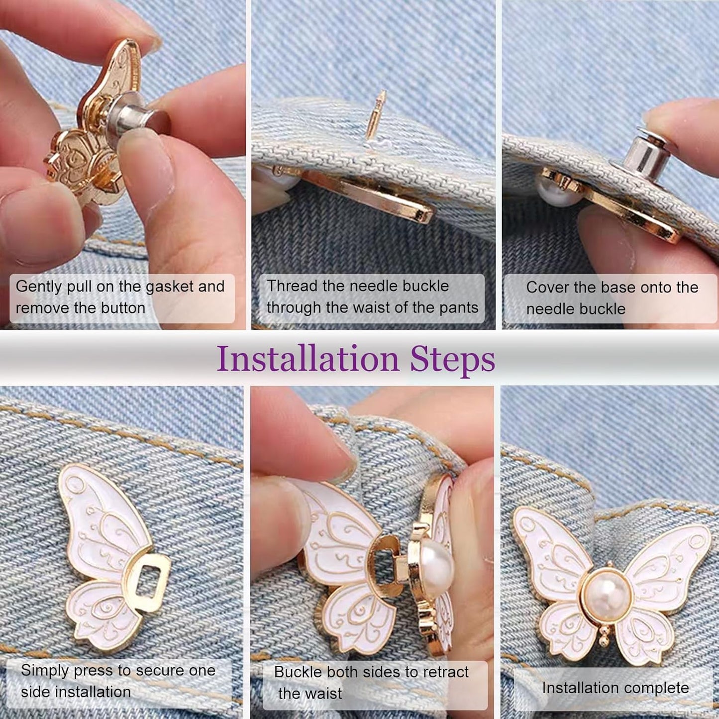 Detachable Butterfly Clips