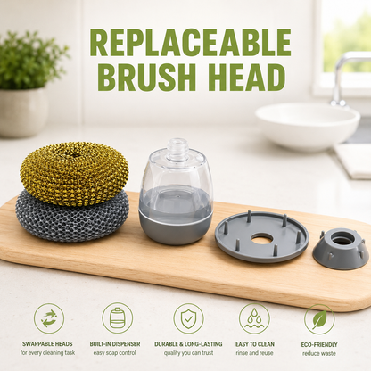 Reusable Soap Dispensing Palm Brush