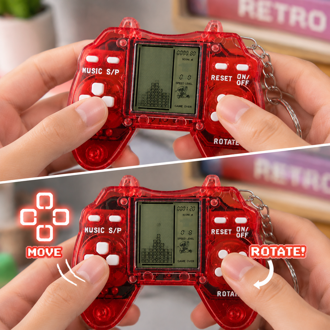 99 in 1 Retro Mini Console Keychain
