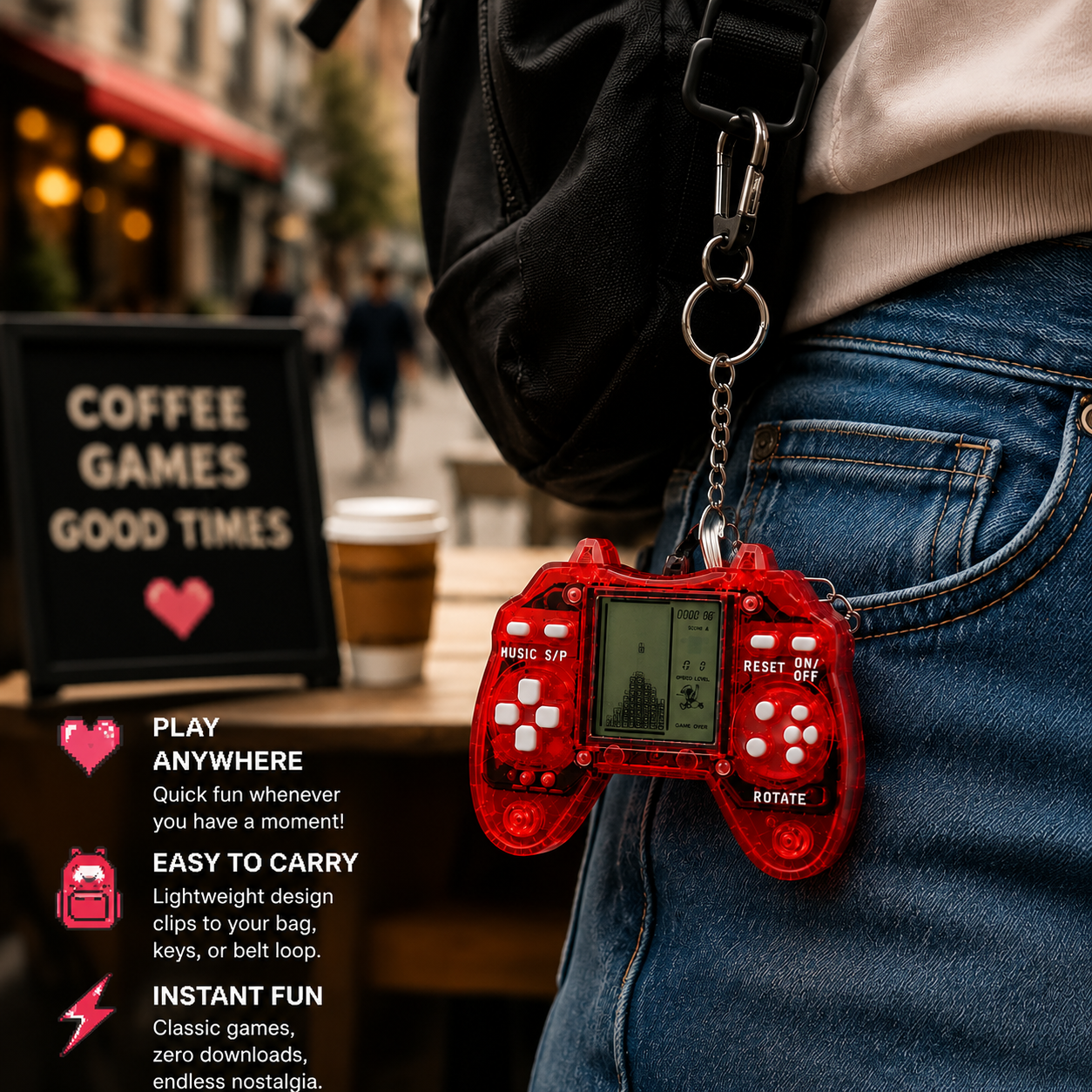 99 in 1 Retro Mini Console Keychain