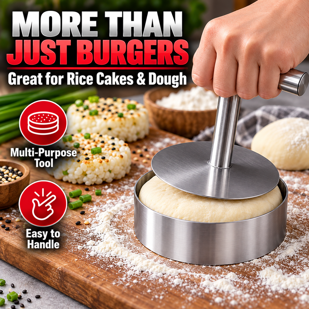Stainless Steel Burger Patty Maker