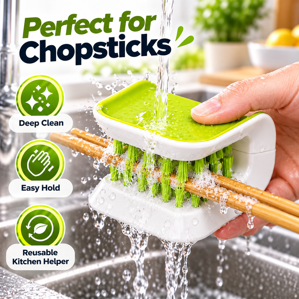 U-Shaped Cutlery Cleaning Brush