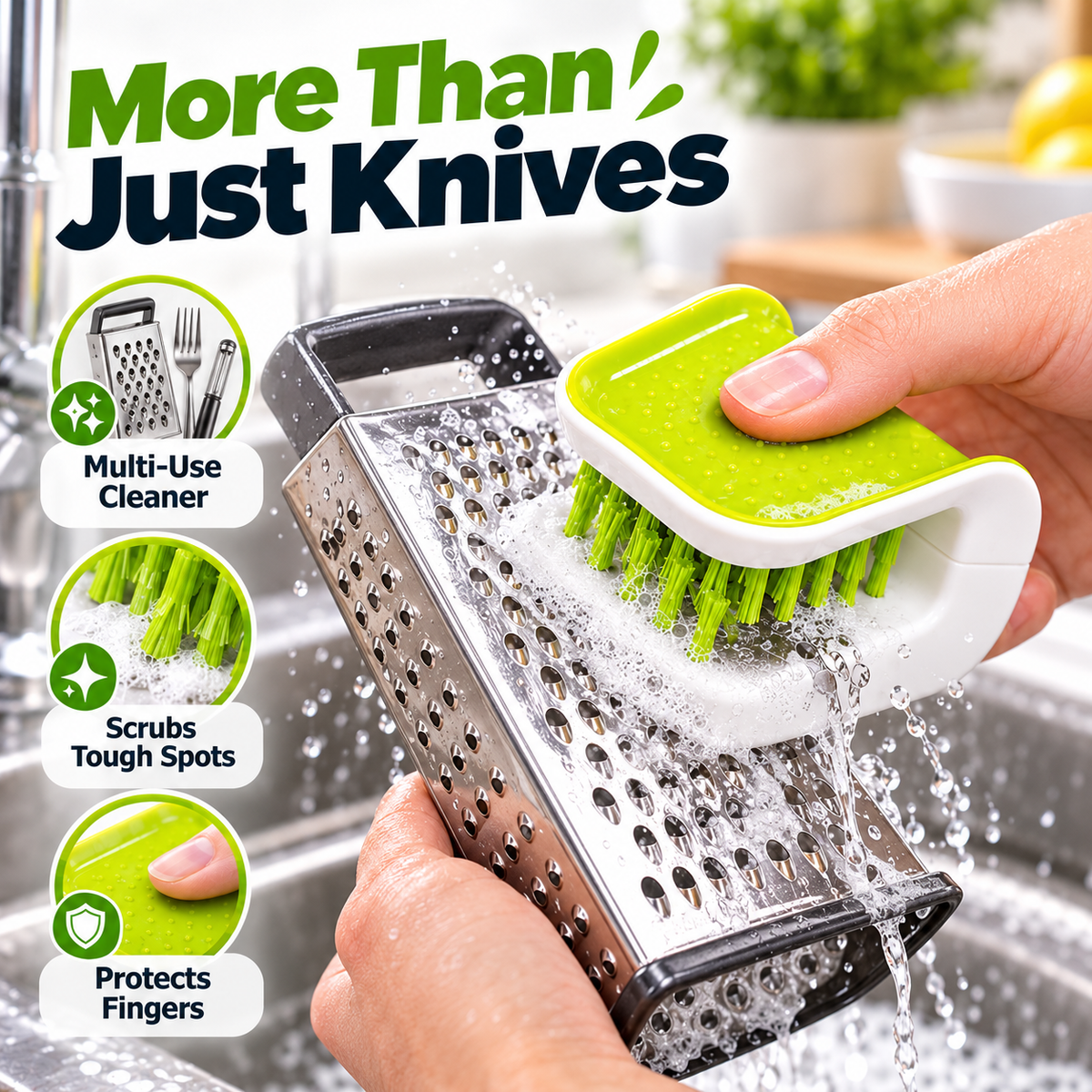 U-Shaped Cutlery Cleaning Brush