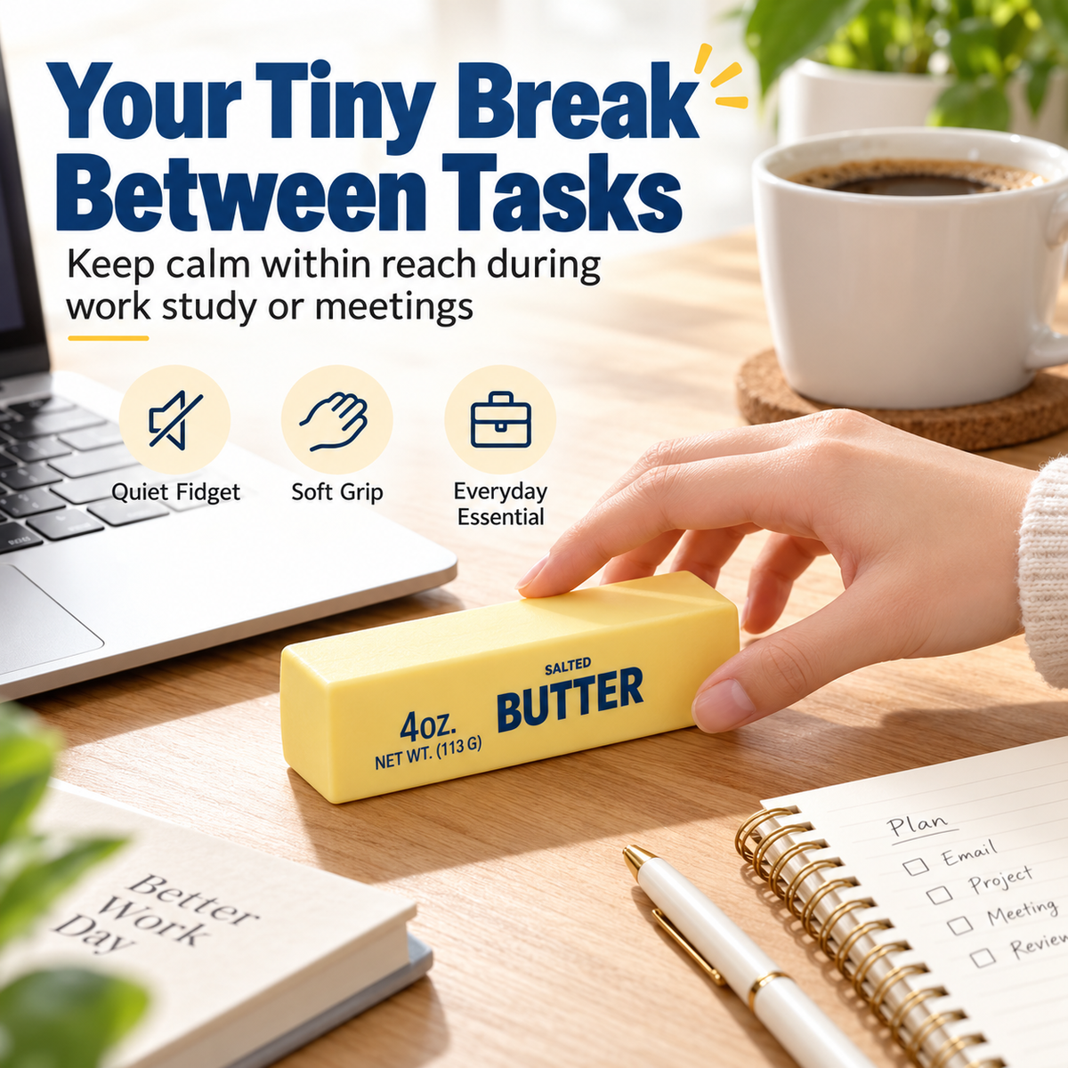 Stress Relief Butter Squishy Toy
