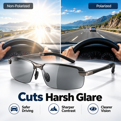 HD Polarized Photochromic Sunglasses UV400 Protection