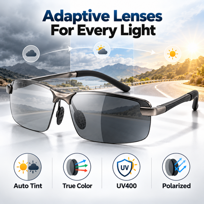 HD Polarized Photochromic Sunglasses UV400 Protection