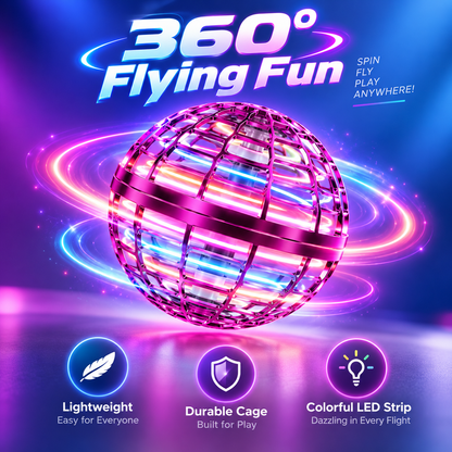 Magic Flying Hover Ball with RGB Lights For Kids