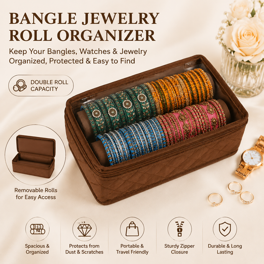 Bangle Jewelry Roll Organizer