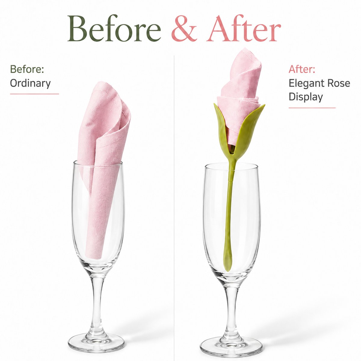 Elegant Tulip Napkin Holder For Dining Tables