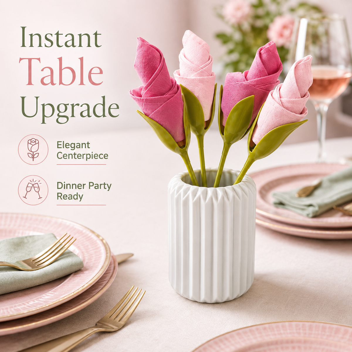 Elegant Tulip Napkin Holder For Dining Tables