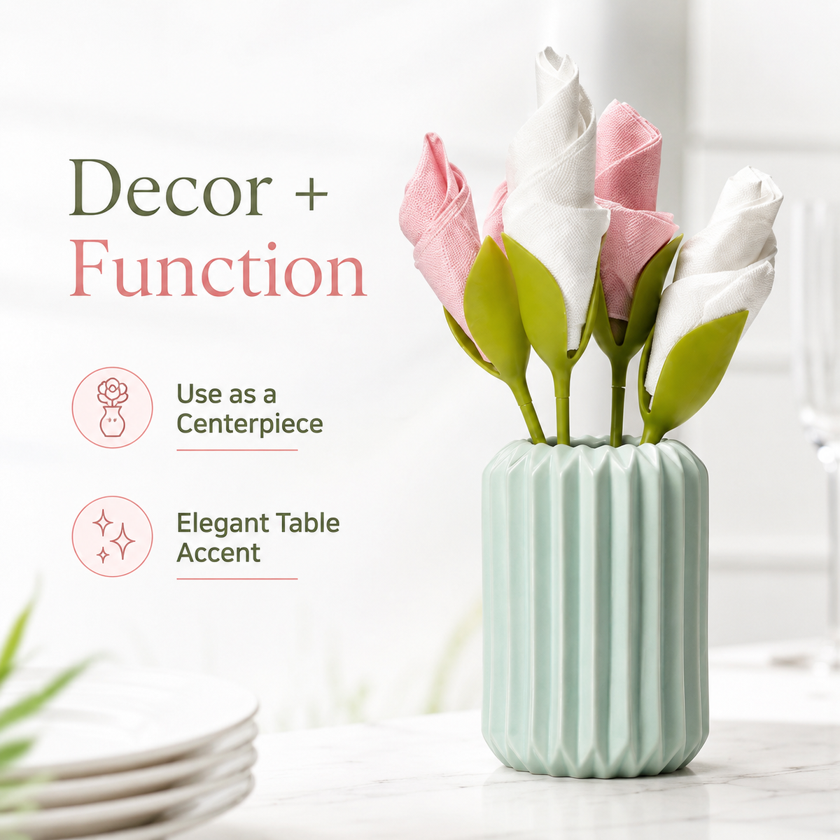 Elegant Tulip Napkin Holder For Dining Tables