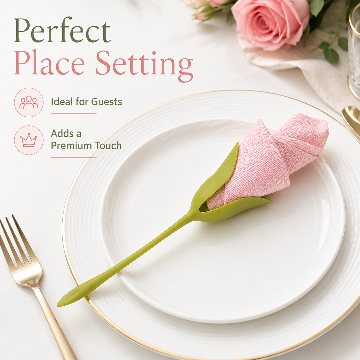 Elegant Tulip Napkin Holder For Dining Tables