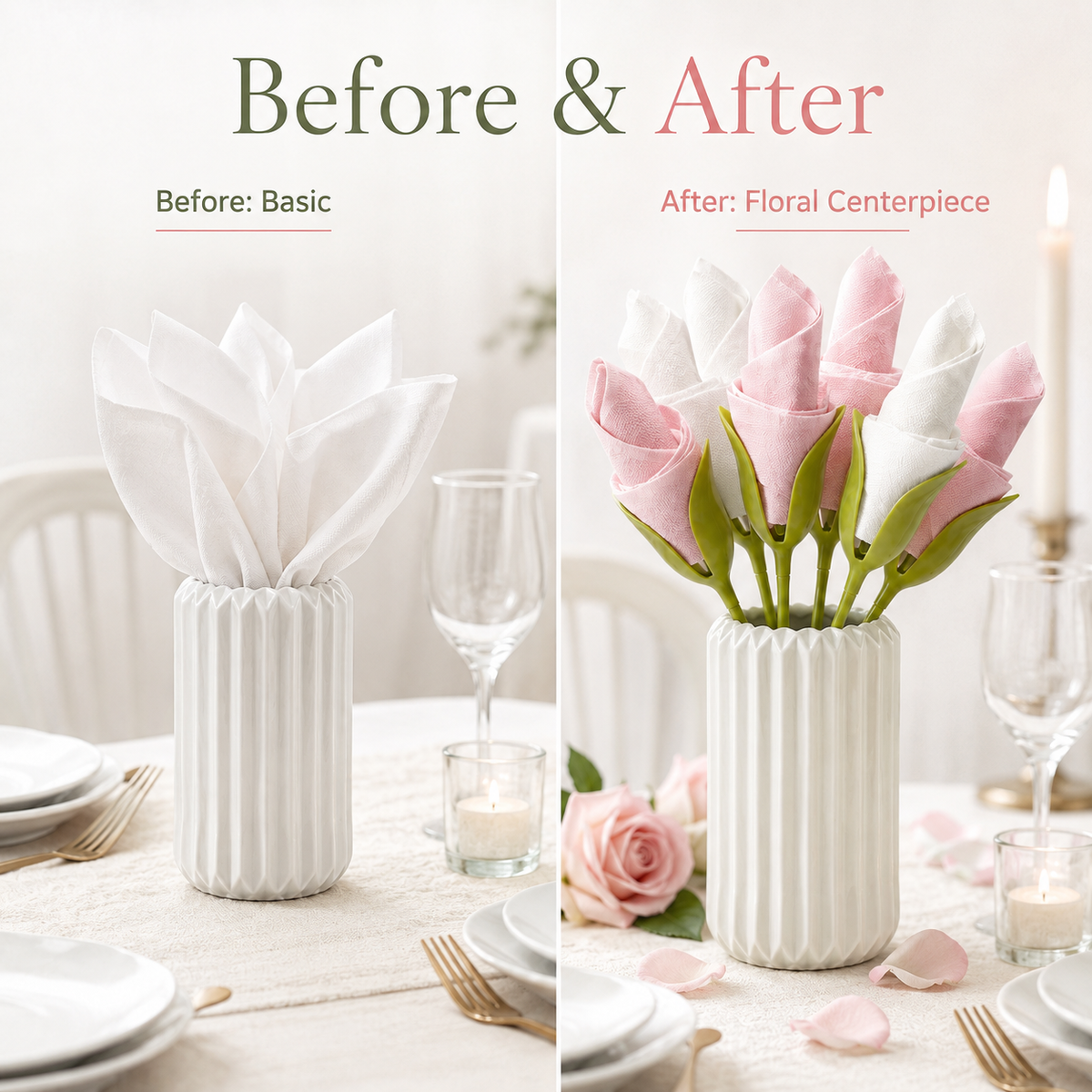 Elegant Tulip Napkin Holder For Dining Tables