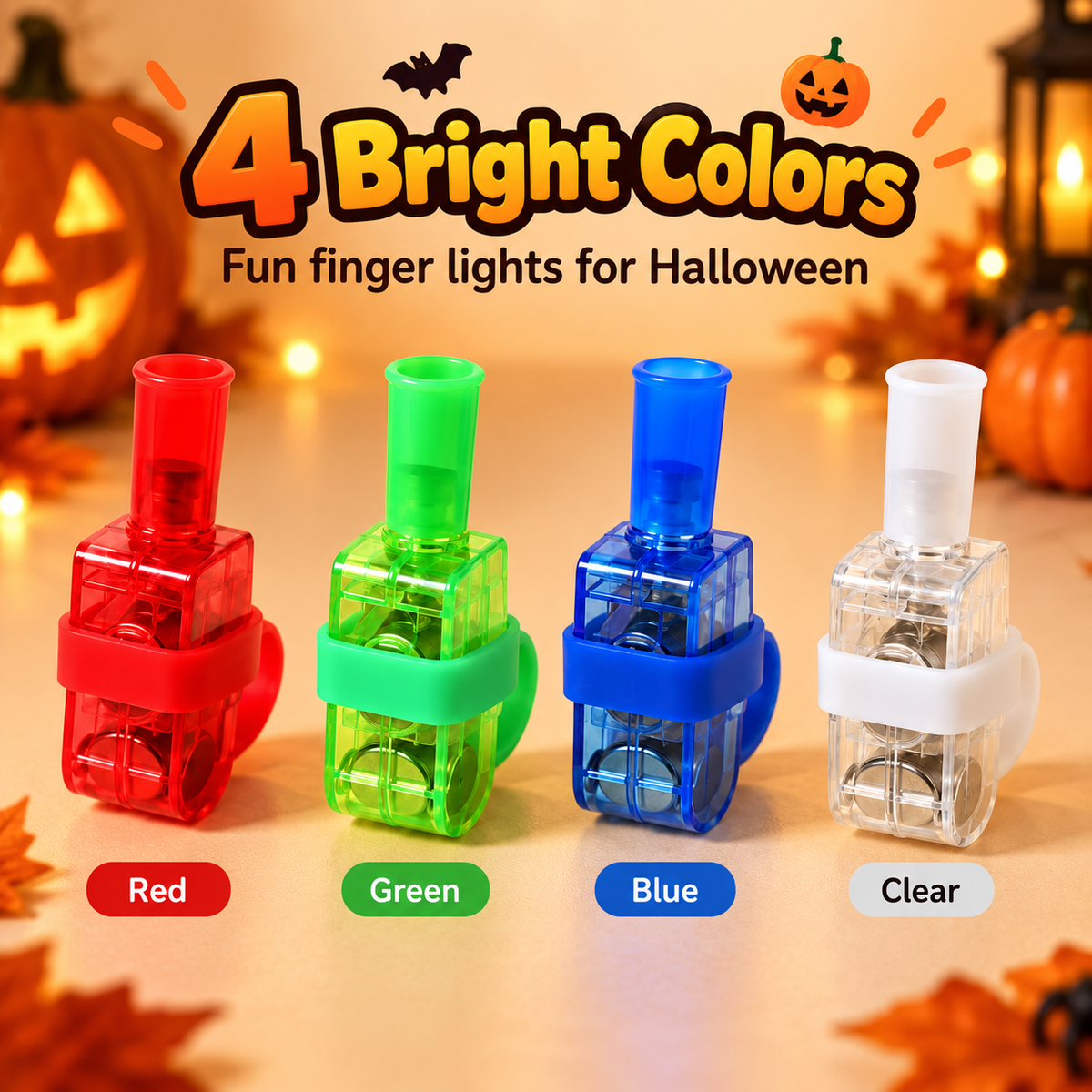 Halloween Projection Finger Lights – Finger Ring Toy