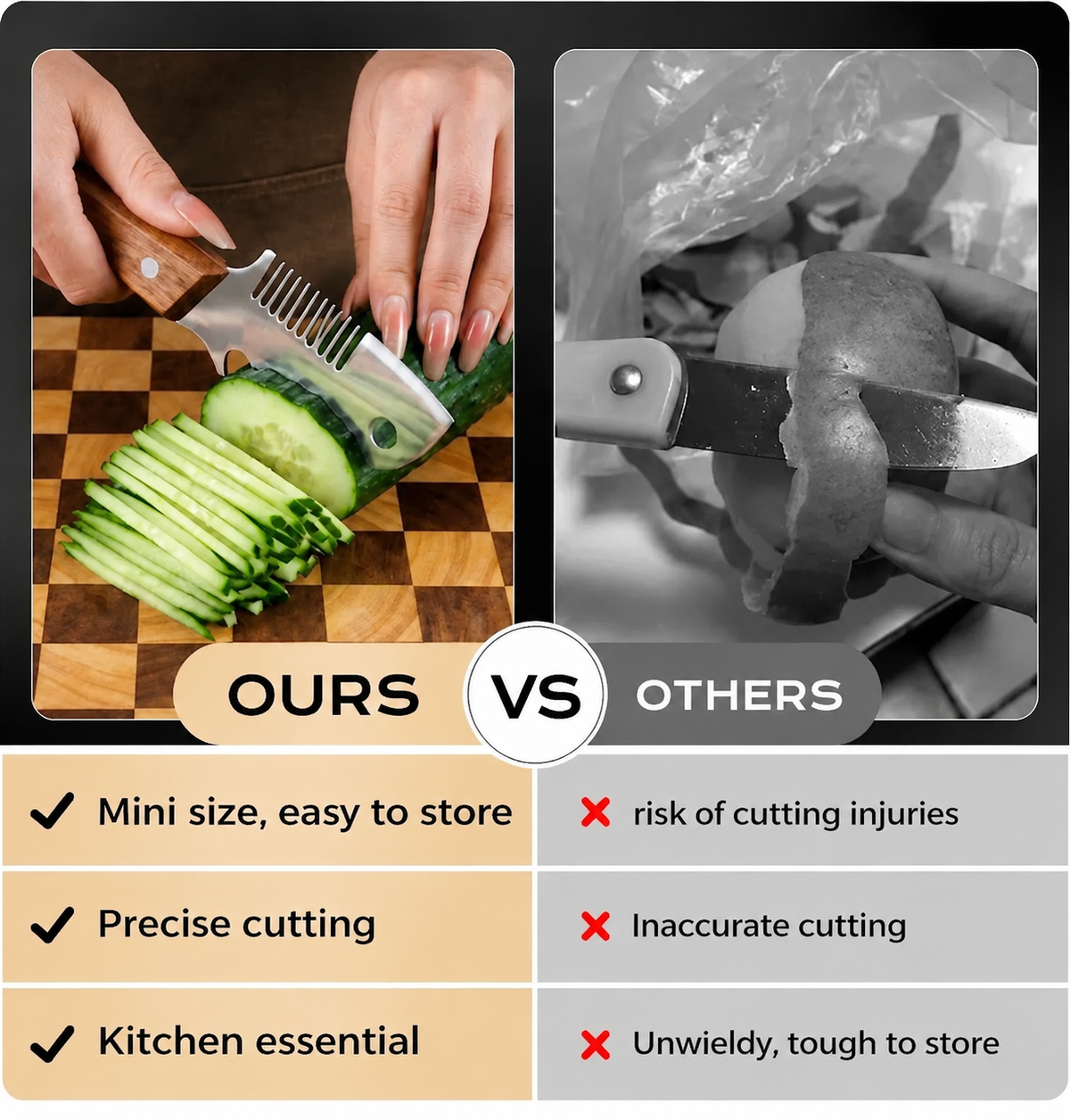 3-in-1 Vegetable Peeling Knife
