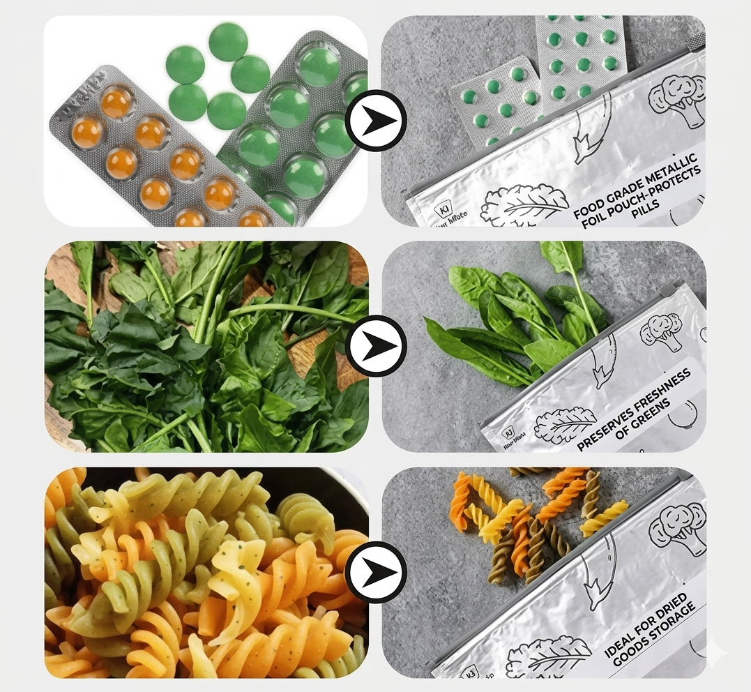 Reusable Aluminum Foil Fresh Sealed Bag