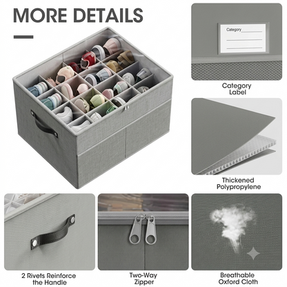 Foldable Shoe Organizer for Closet with Adjustable Dividers