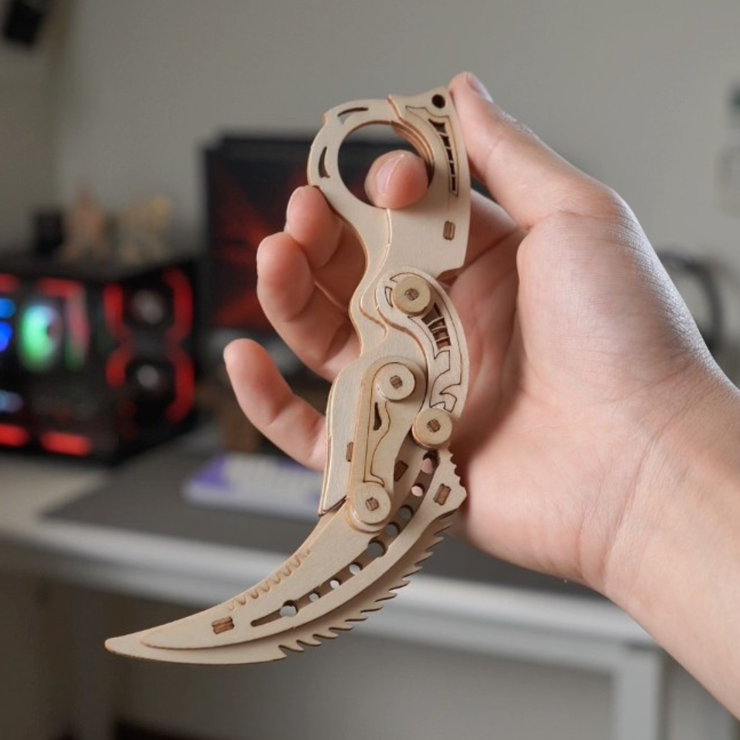 DIY Wooden Assembling 3D Knife