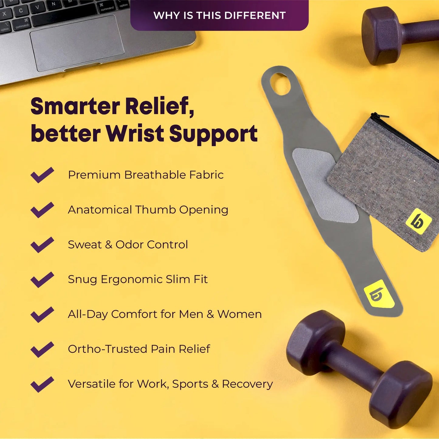 Universal Wrist Support Brace with Thumb Loop