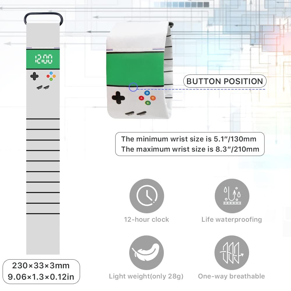 Digital Magnetic Waterproof Paper Wrist Watch