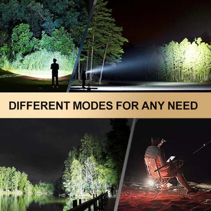 Multifunctional Mini Flashlight Keychain Made of Aluminum Alloy (8 Light modes)